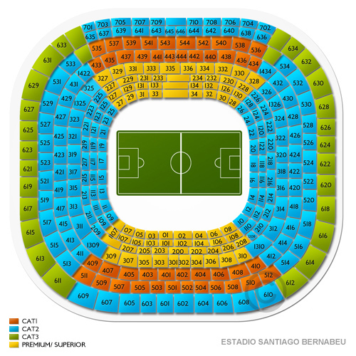 santiago bernabeu seating map
